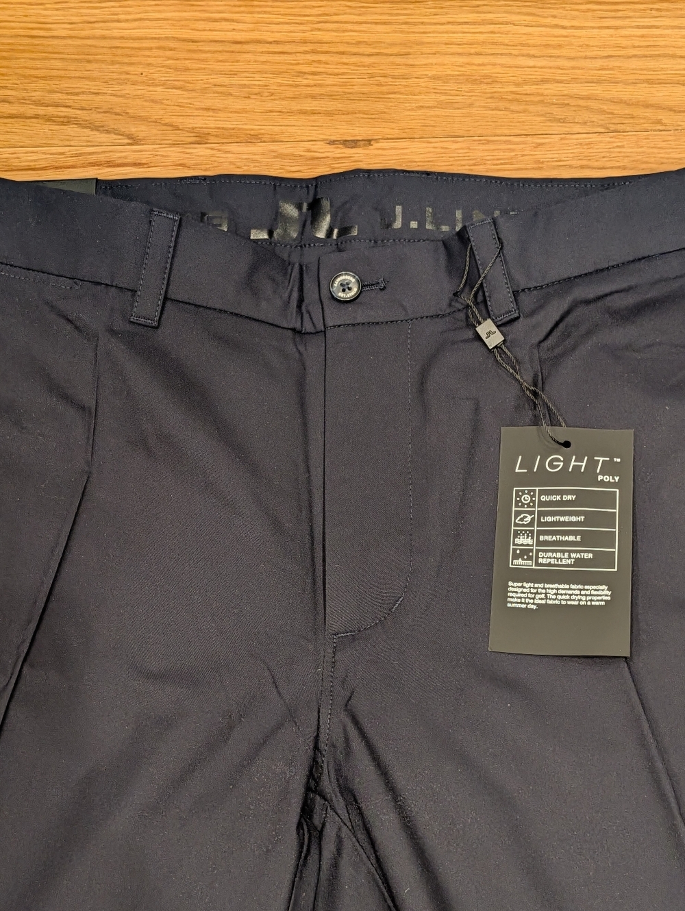 J.Lindeberg Elof Tight Fit Light Poly Pants Navy 36x30 NWT - Picture 3 of 7